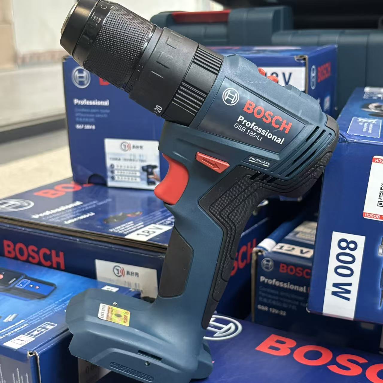 Brushless Cordless Electric Drill 18V - Bosch GSB 185-LI 18V Brushless Cordless