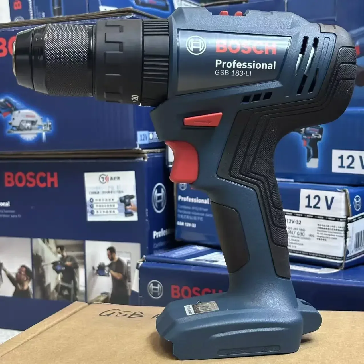 Brushless Cordless Electric Drill 18V - Bosch GSB 183-LI 18V Brushless Impact