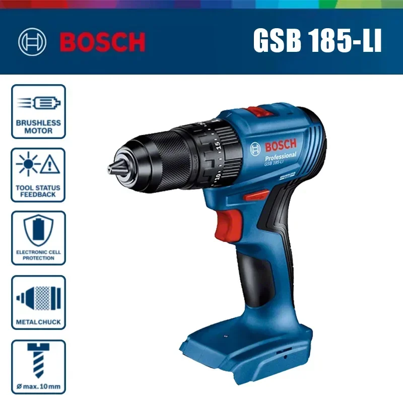 Bosch GSB 185-LI 18V Brushless - đánh giá và giá Brushless Cordless Electric Drill 18V