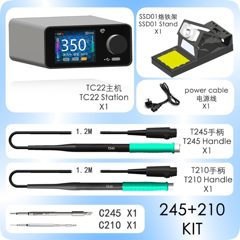 Digital Curve Display Solderin - đánh giá và giá Digital Soldering Station T12